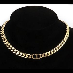 CD Gold Choker Necklace
